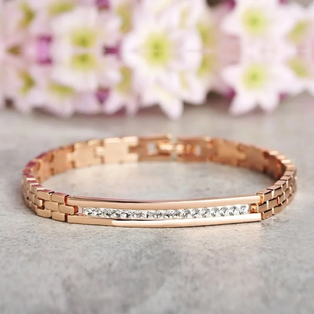 🔥NEW🔥Rose Gold Copper Bracelet - Picture 2 of 3